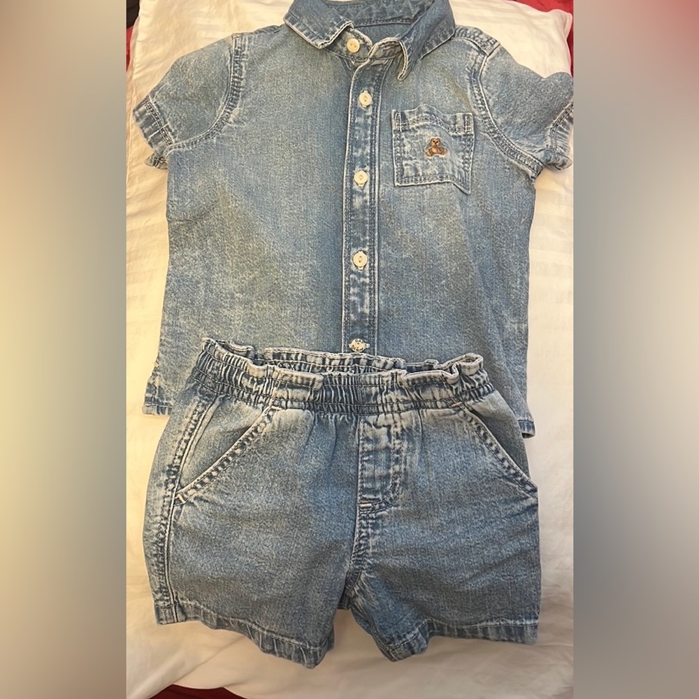 Baby jean outfit